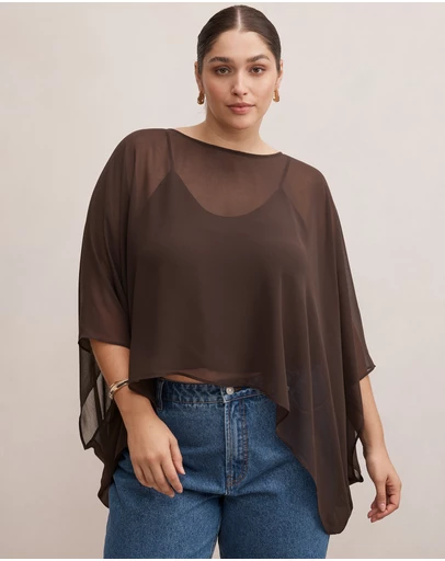 Forever New Curve - Gia Curve Sheer Cape