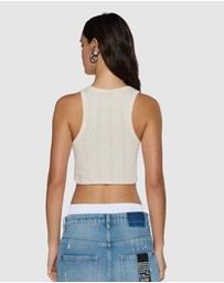 Ksubi - Sott Origin Crop Tank Cream