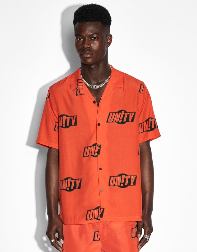 Ksubi - Unity Sign Resort Ss Shirt Orange