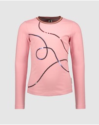 B.Nosy - Long Sleeve Embroidered Tee - Kids-Teens