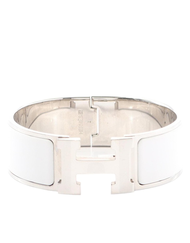 Pre-Loved by Azura Reborn - Pre-Loved Wide Enamel Clic Clac H Bracelet PM