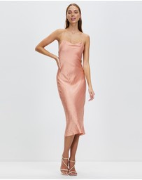 Third Form - Crush Bias Cowl Slip Dress