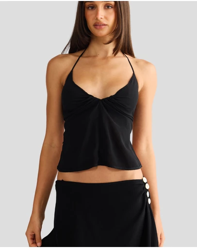 Vacay Swimwear - Aurelia Top Black