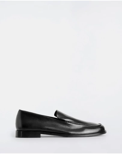 COS - Polished-Leather Loafers - Men's