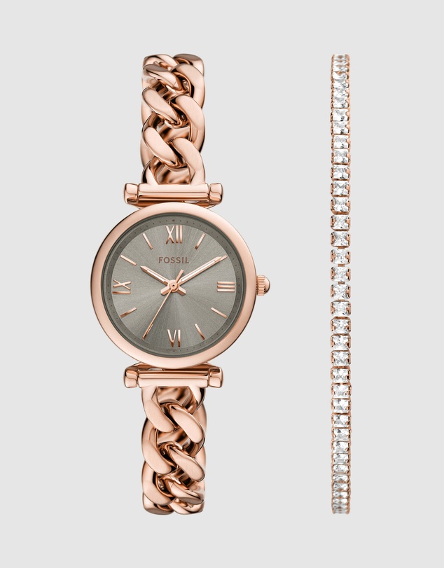 Fossil - Carlie Rose Gold Tone Analogue Watch