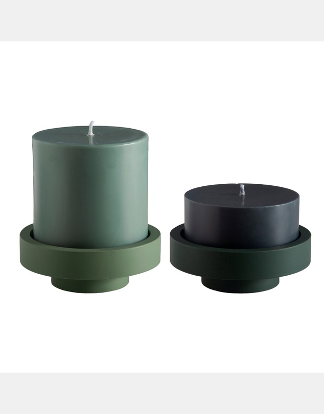porter green - flipp lrg silicone unbreakable candle holder set