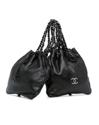 Pre-Loved by Azura Reborn - Pre-Loved CC Calfskin Dual Twin Chain Handbag