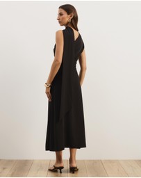 Atmos&Here - Zoey Asymmetrical Scarf Midi Dress