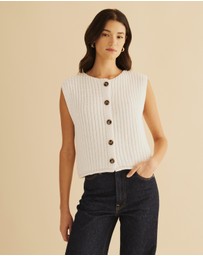 Atmos&Here - Pia Open Knit Vest