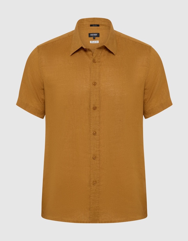 Oxford - Leyton French Linen Short Sleeve Shirt