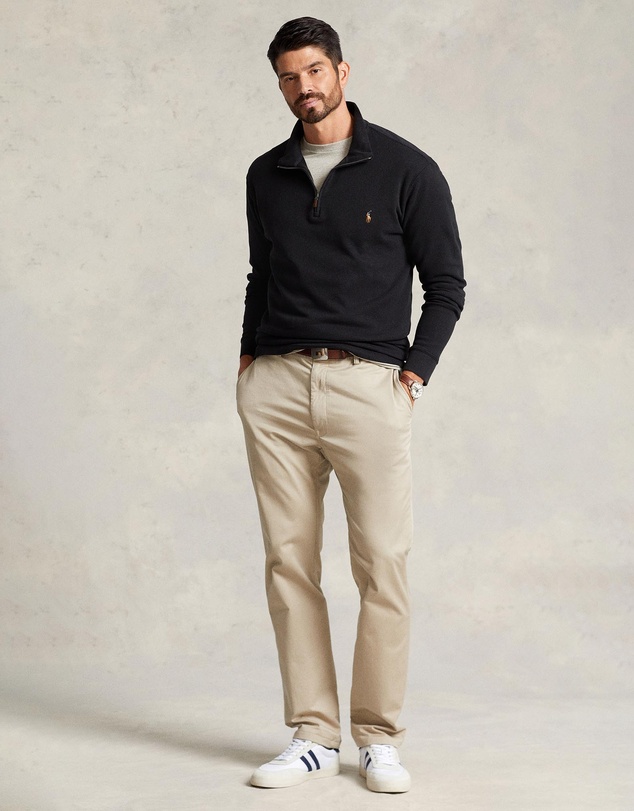 Polo Ralph Lauren - ICONIC EXCLUSIVE - Big & Tall Estate-Rib Quarter-Zip Pullover