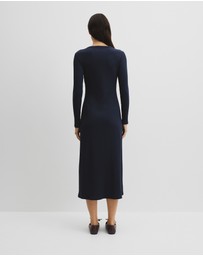 Country Road - Long Sleeve Henley Dress