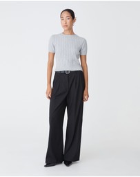 Forcast - Anita Short Sleeve Cable Knit