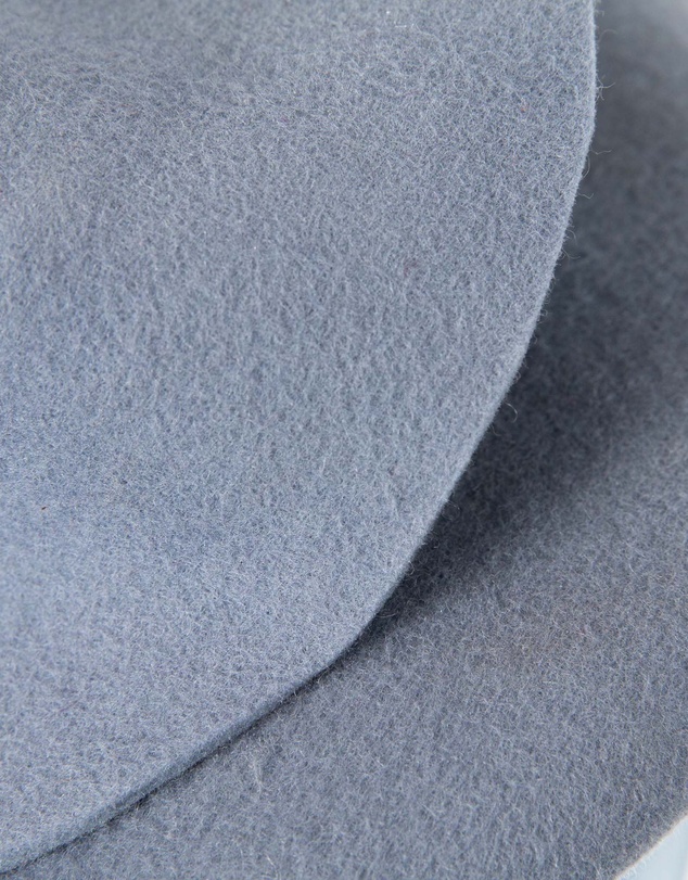 Max Alexander - Felt Winter Blue Pillbox Fascinator