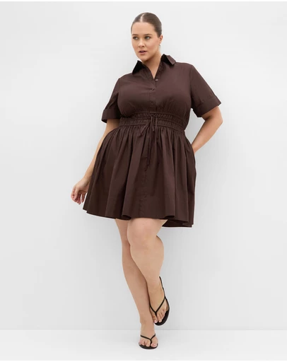 City Chic - Lana Mini Shirt Dress