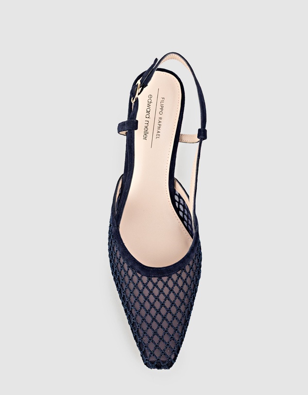 Edward Meller - DELILAH75 Mesh Slingback Pump