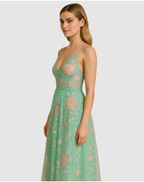 Romance by Honey and Beau - Lou V Neck Midi Dress