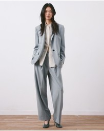 M.N.G - Straight Suit Jacket With Lapel Pockets