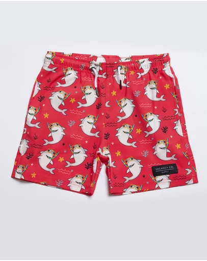 Vacancy Co - Scuba Shark Swim Short - Youth