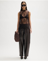 Minima Esenciales - Fenn Lace High Neck Top