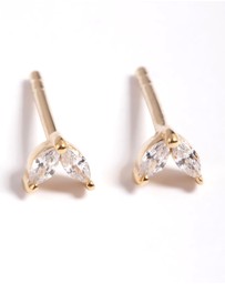 Lovisa - Gold Plated Sterling Silver Dolphin Tale Stud Earrings