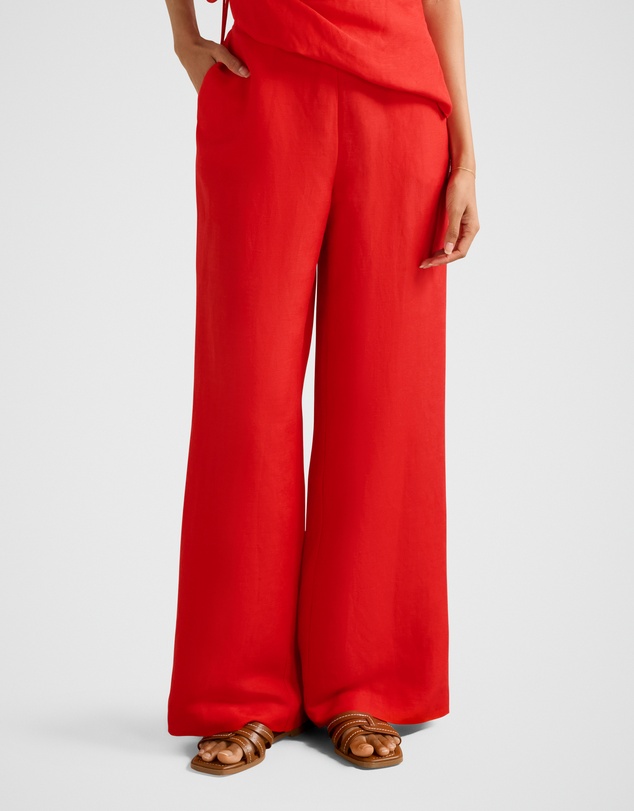 Forever New Petite - Caitlin Petite Linen Wide Leg Pants