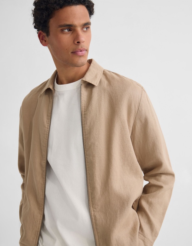 Oxford - Adem Linen Zip Bomber