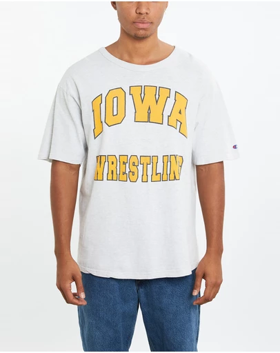 Vintage by The Real Deal - Pre Loved - Vintage Champion University of Iowa Wrestling Tee