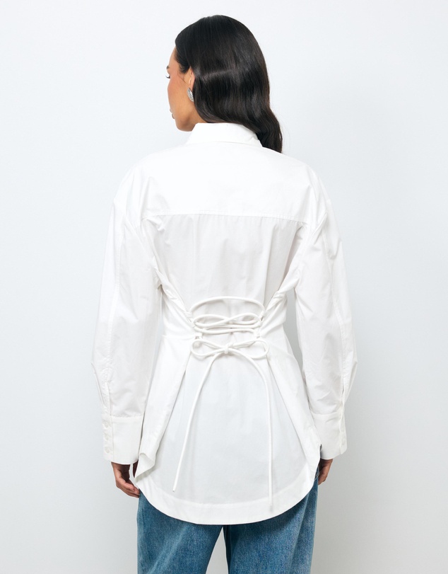 AERE - Fiora Cinched Waist Shirt