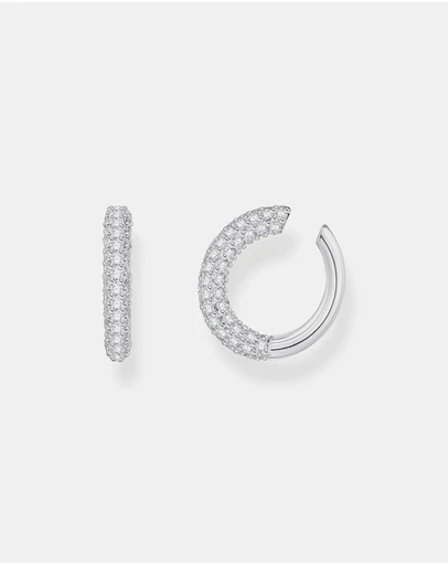 THOMAS SABO - Ear cuff with white zirconia
