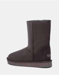 EVERAU - Australian Shepherd Ugg Short Classic Sheepskin Upper UGG Boots