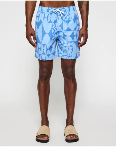 Scotch & Soda - Printed Mid-Length Swimshort
