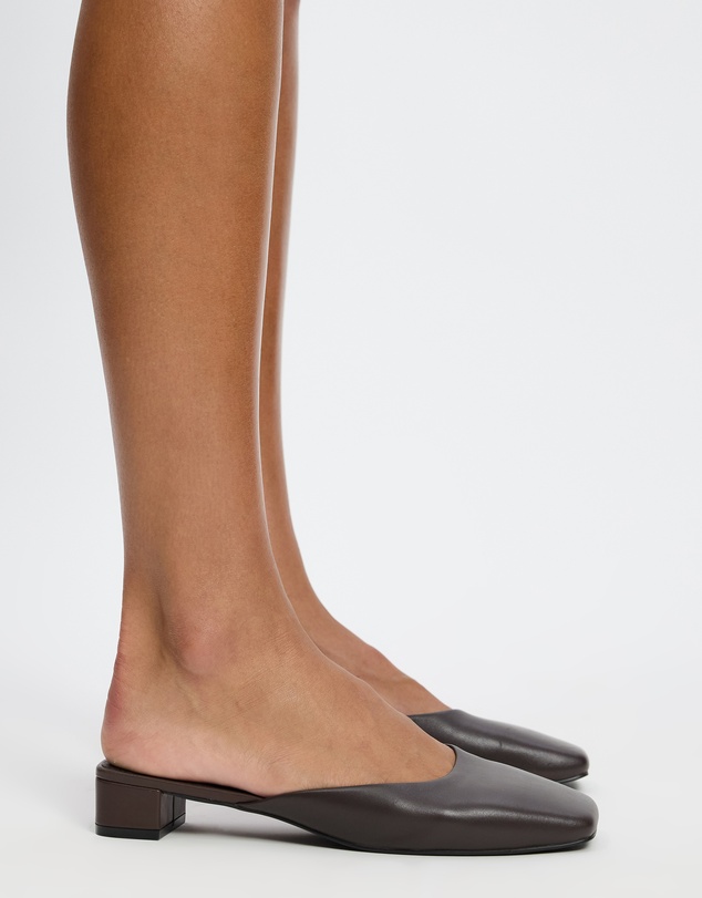 Atmos&Here - Willow Square Toe Leather Mules
