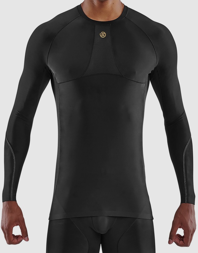 SKINS - SKINS Compression Men's Series-5 Activewear Long Sleeve Top Black