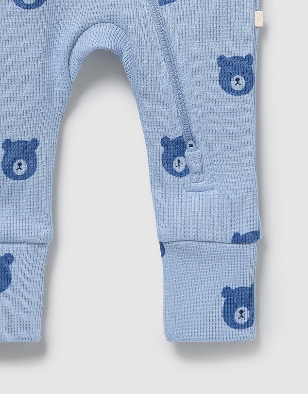 Wilson & Frenchy - Organic Waffle Zipsuit - Babies