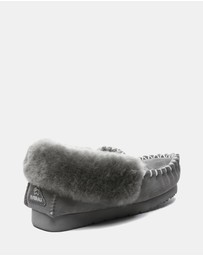 EVERAU - EverAU Ugg Popo Moccasin Sheepskin Upper Moccasins