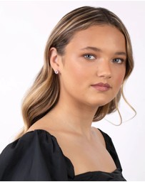 Lovisa - Rose Gold Plated Sterling Silver Cubic Zirconia Stud Earrings