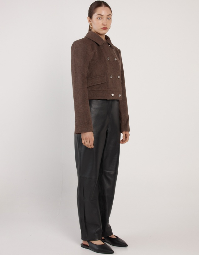 Fate + Becker - Devyn Wool Blend Cropped Jacket