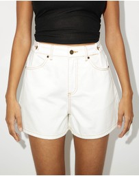 Dazie - Summer Daze Cinch Waist Denim Shorts