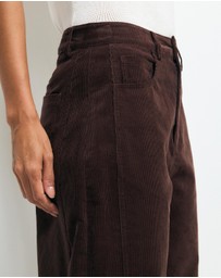 AERE - Nara Corduroy Barrel Leg Pants