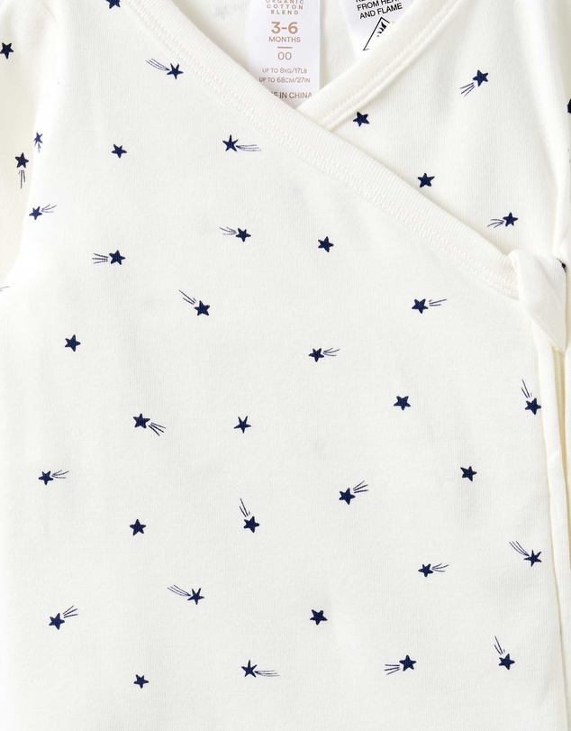 Cotton On Kids - Organic Cross Over Zip Romper