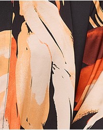 Sans Complexe - Pure Chic Floral Print Short Viscose Satin Robe