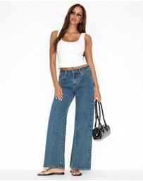 Dazie - Kingston Low Rise Wide Leg Jeans