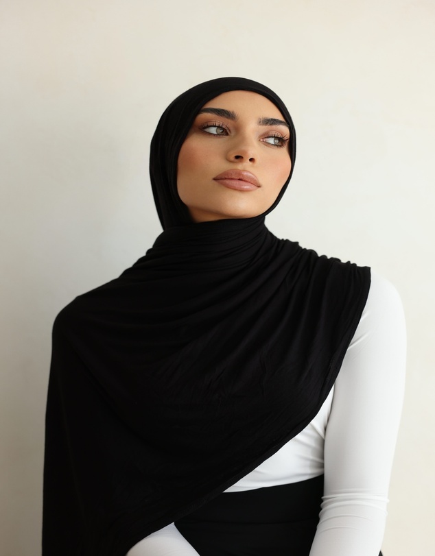 Mod Squad - Luxe Jersey Hijab- Midnight