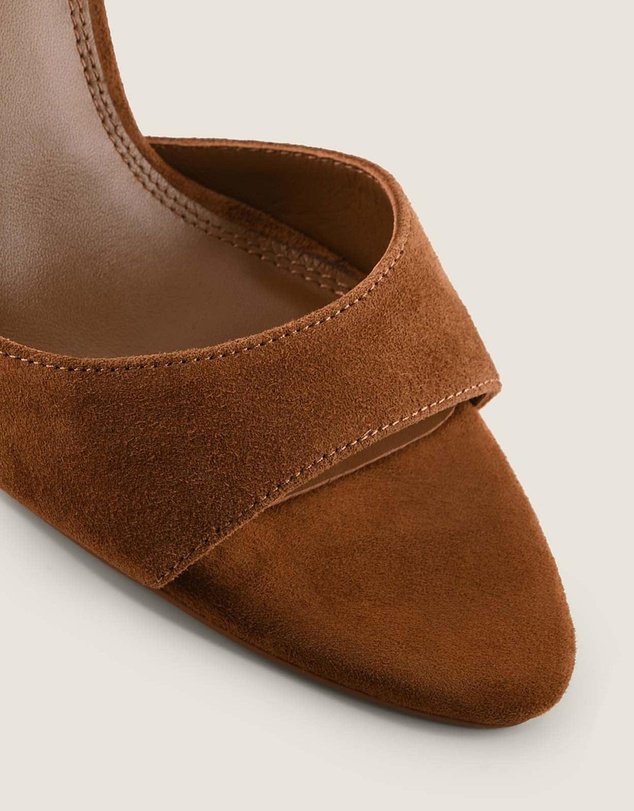Shelly Shen - Addison High Sandals Tan Suede