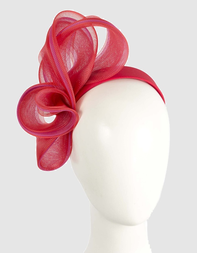 Fillies Collection - Bespoke Red Racing Fascinator