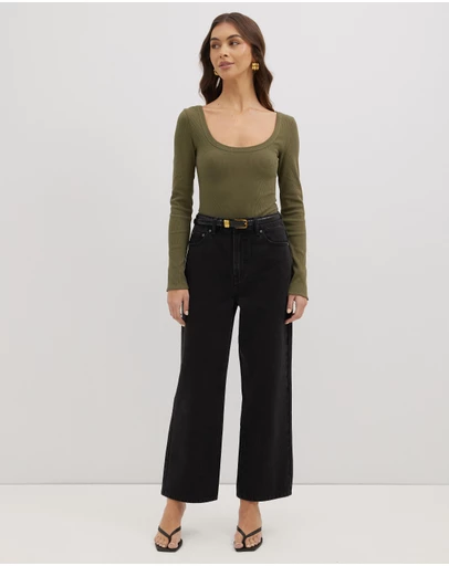 Dazie - Street Style Straight Leg Denim Jeans