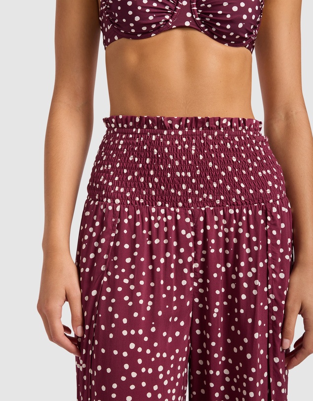 Seafolly - Dolce Dot Shirred Waist Pant