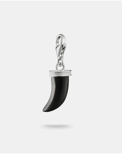 THOMAS SABO - THOMAS SABO Original Charm Tooth Obsidian