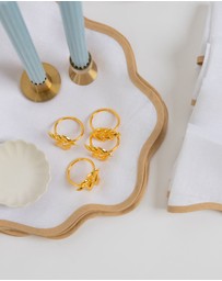 Tablescaped - The Greek Islands - Set of 4 Napkin Rings